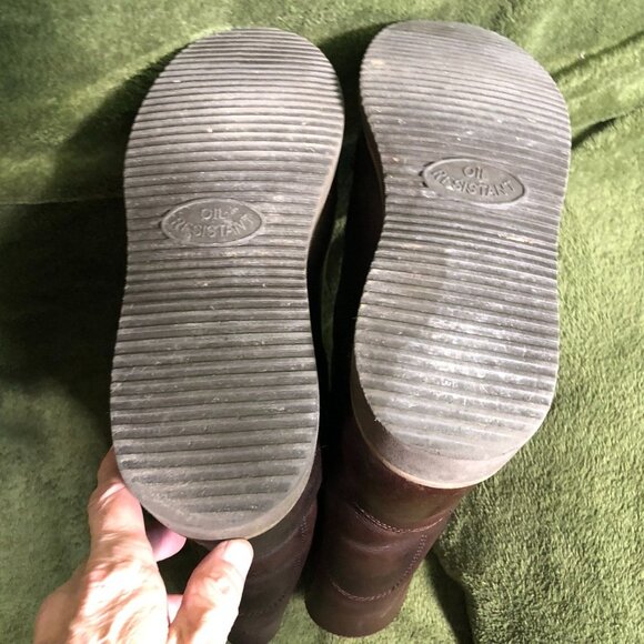 Roadmate Mens Work Boots Size 10.5 Brown Leather Pull On Mid Calf Almond Toe - Picture 15 of 15